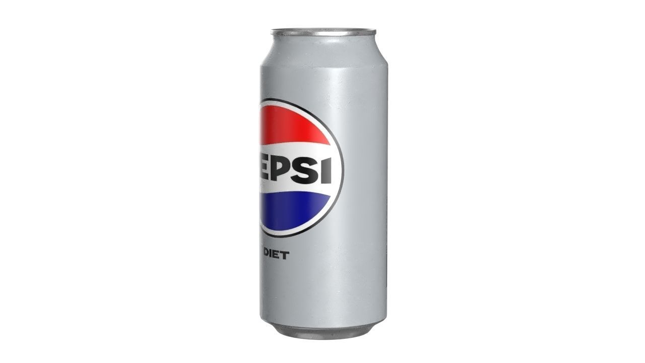 Pepsi Diet Drink Can 473ml 13 Low-poly 3D model_6