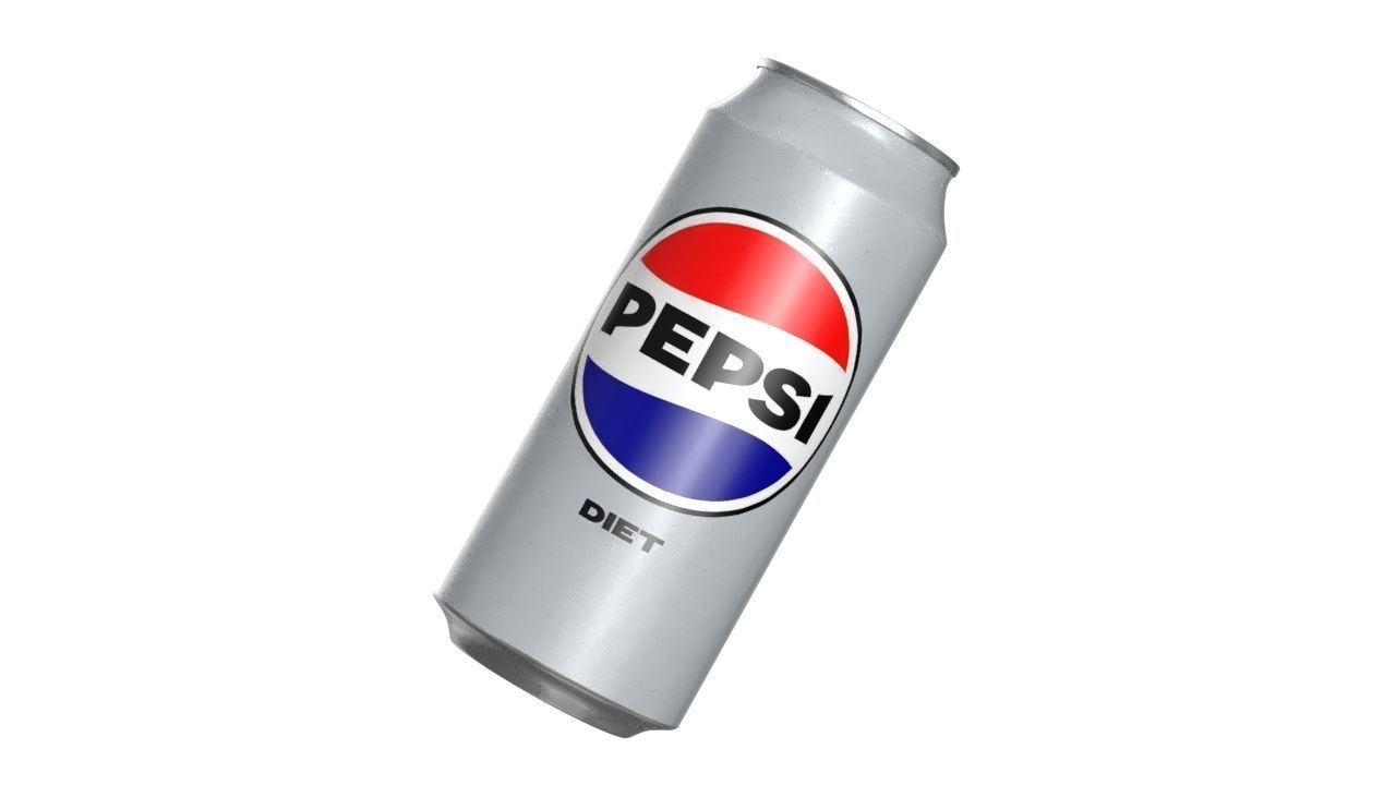 Pepsi Diet Drink Can 473ml 13 Low-poly 3D model_10