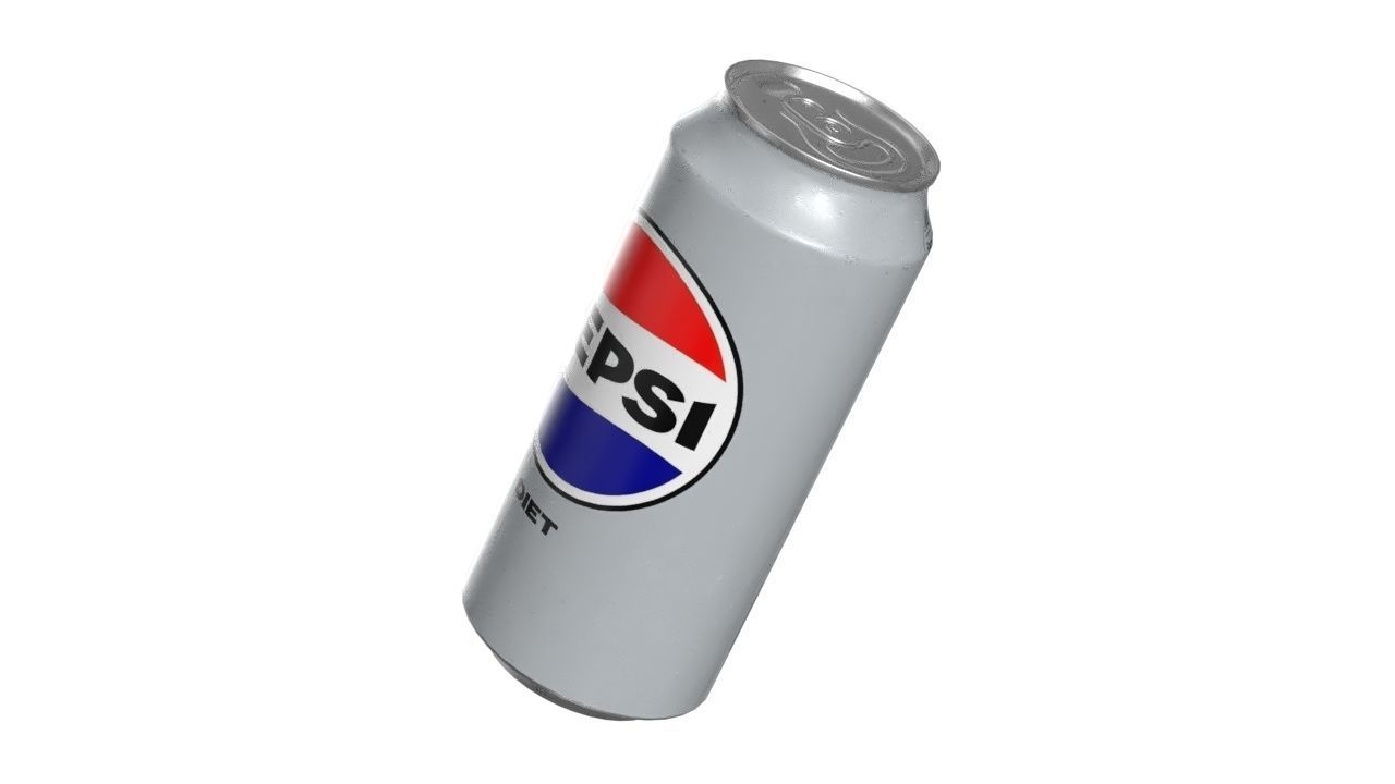 Pepsi Diet Drink Can 473ml 13 Low-poly 3D model_8