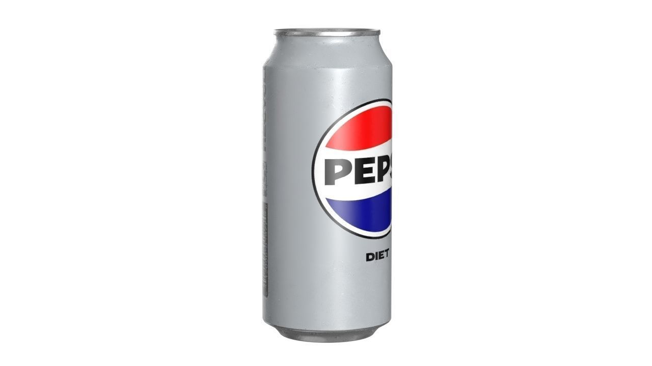 Pepsi Diet Drink Can 473ml 13 Low-poly 3D model_1