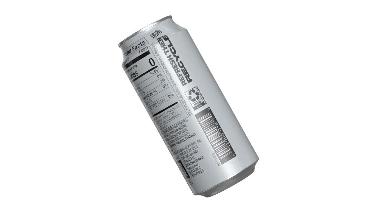 Pepsi Diet Drink Can 473ml 13 Low-poly 3D model_13