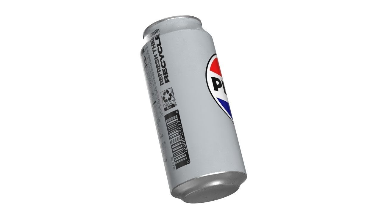 Pepsi Diet Drink Can 473ml 13 Low-poly 3D model_12