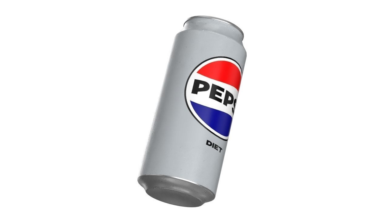 Pepsi Diet Drink Can 473ml 13 Low-poly 3D model_11