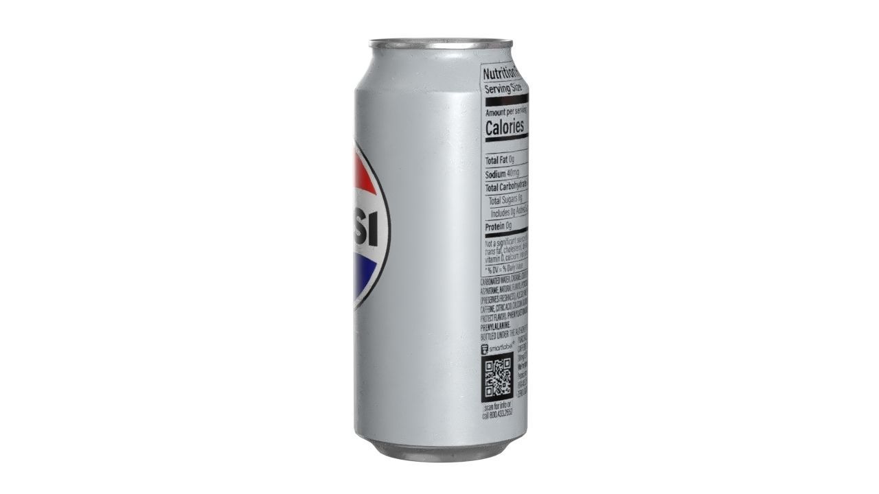 Pepsi Diet Drink Can 473ml 13 Low-poly 3D model_5