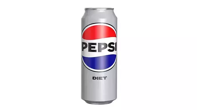 Pepsi Diet Drink Can 500ml 14 Low-poly 3D model