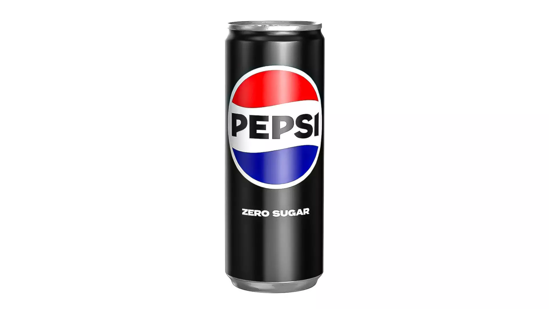 Pepsi Zero Drink Can Slim 250ml 02 Low-poly 3D model_0