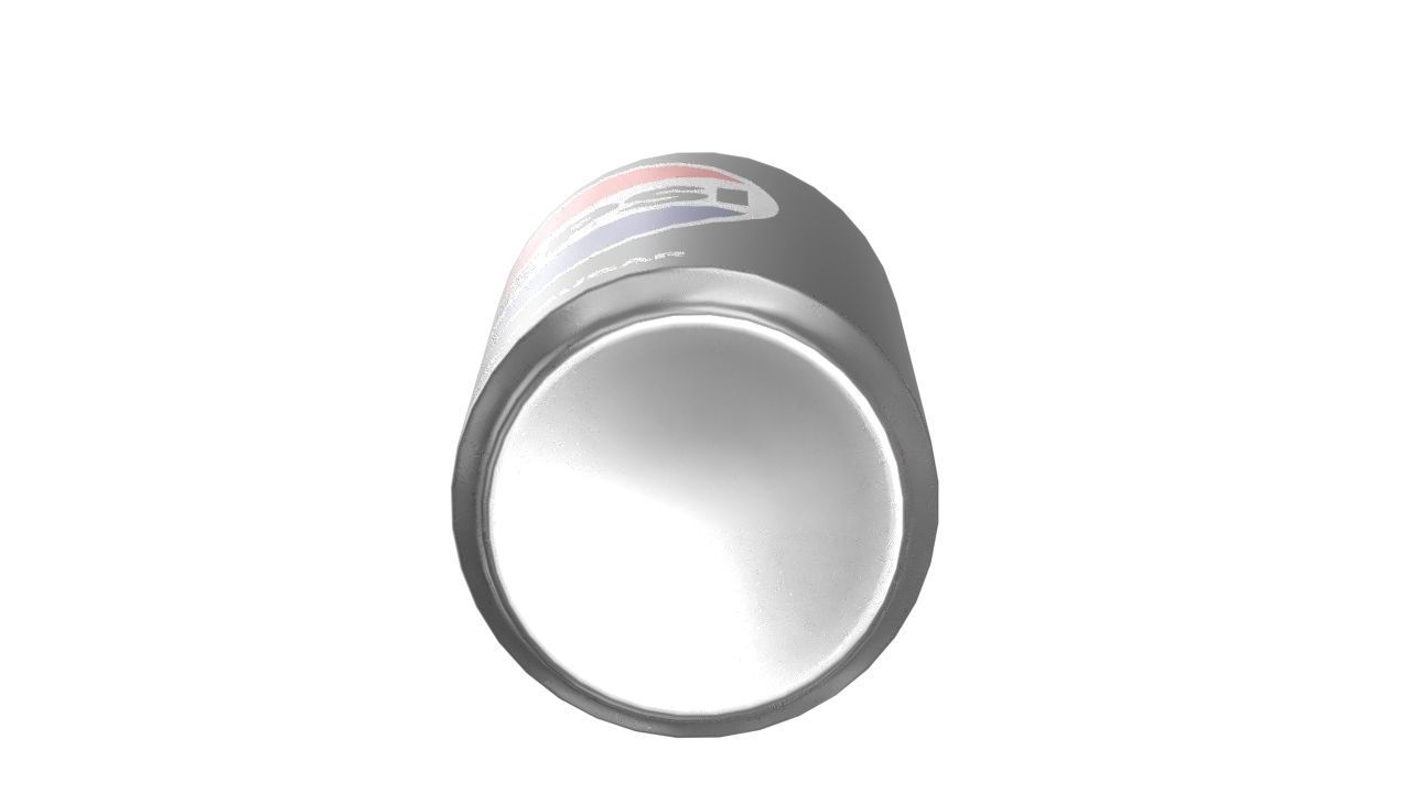 Pepsi Zero Drink Can Sleek 200ml 03 Low-poly 3D model_15
