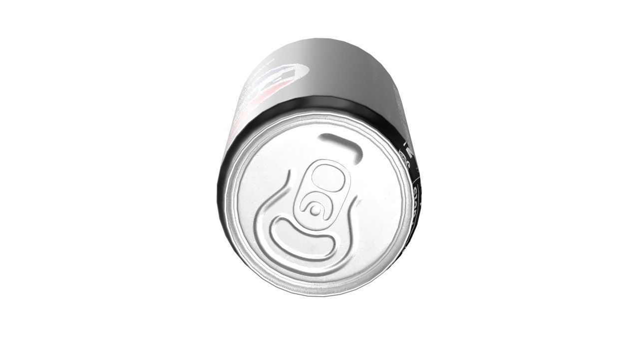 Pepsi Zero Drink Can Sleek 250ml 04 Low-poly 3D model_14