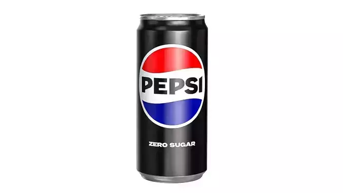Pepsi Zero Drink Can Sleek 270ml 05 Low-poly 3D model