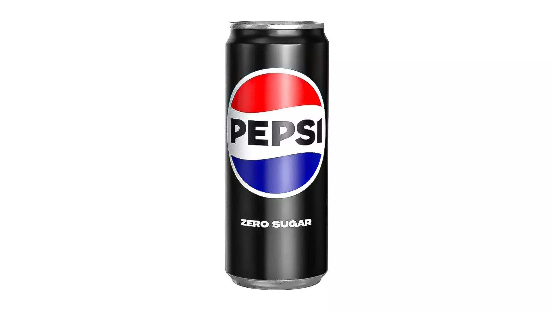 Pepsi Zero Drink Can Sleek 310ml 06 Low-poly 3D model