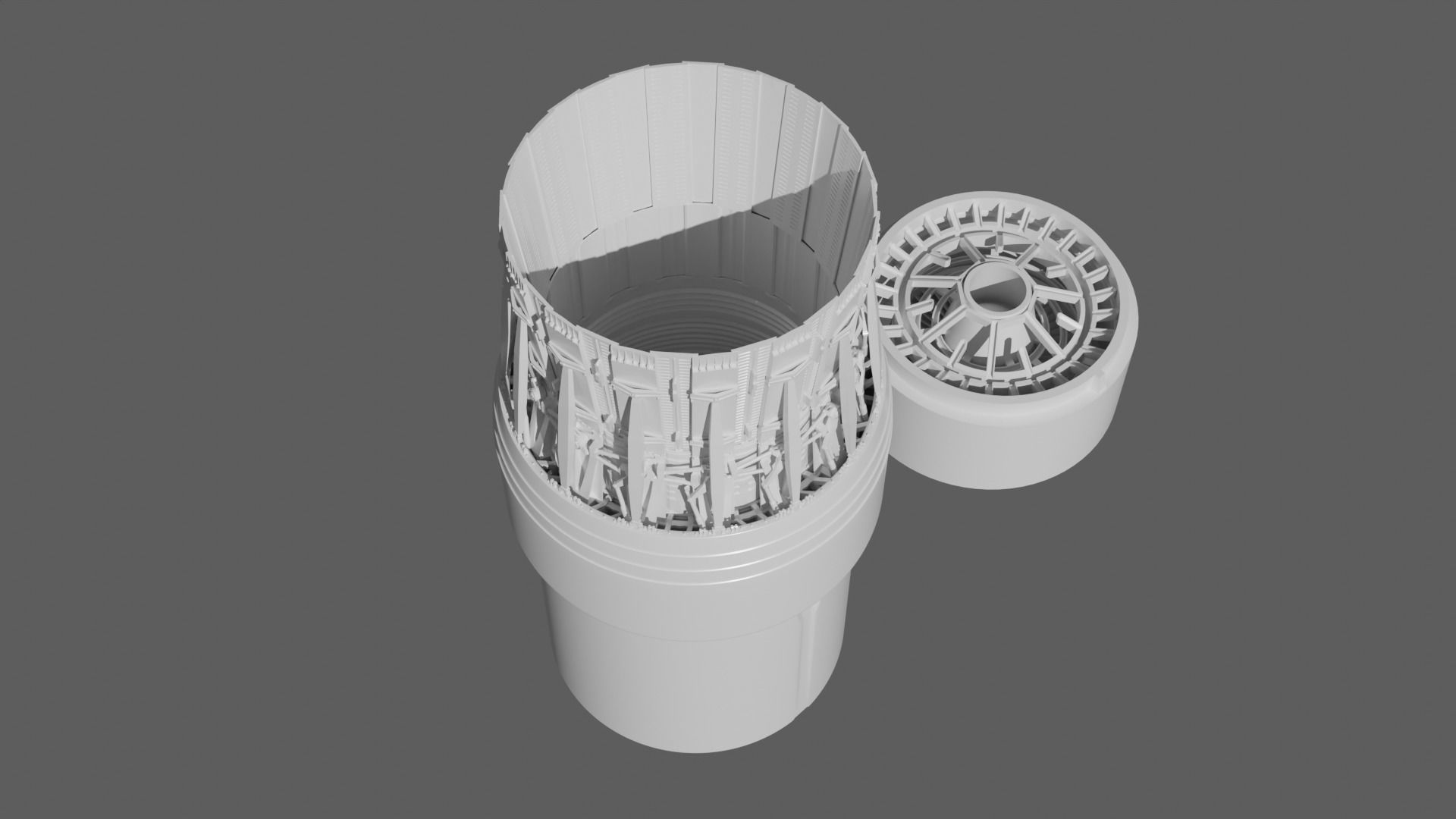 PW-100 F-15c Jetpipe 3D print model_4