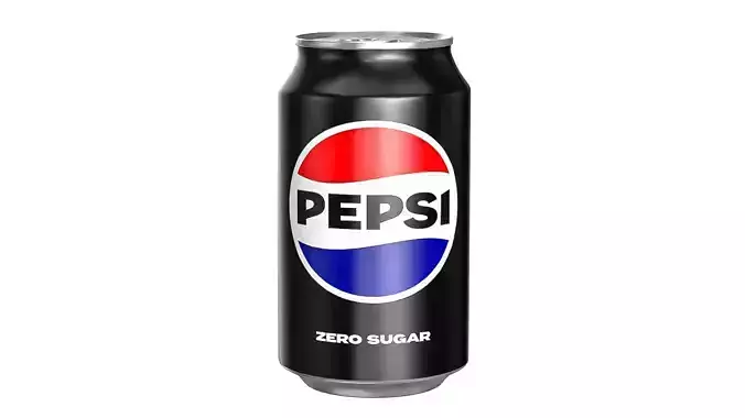Pepsi Zero Drink Can 330ml 10 Low-poly 3D model