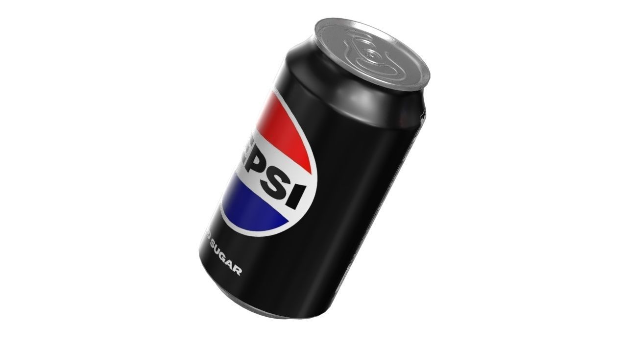 Pepsi Zero Drink Can 355ml 11 Low-poly 3D model_8