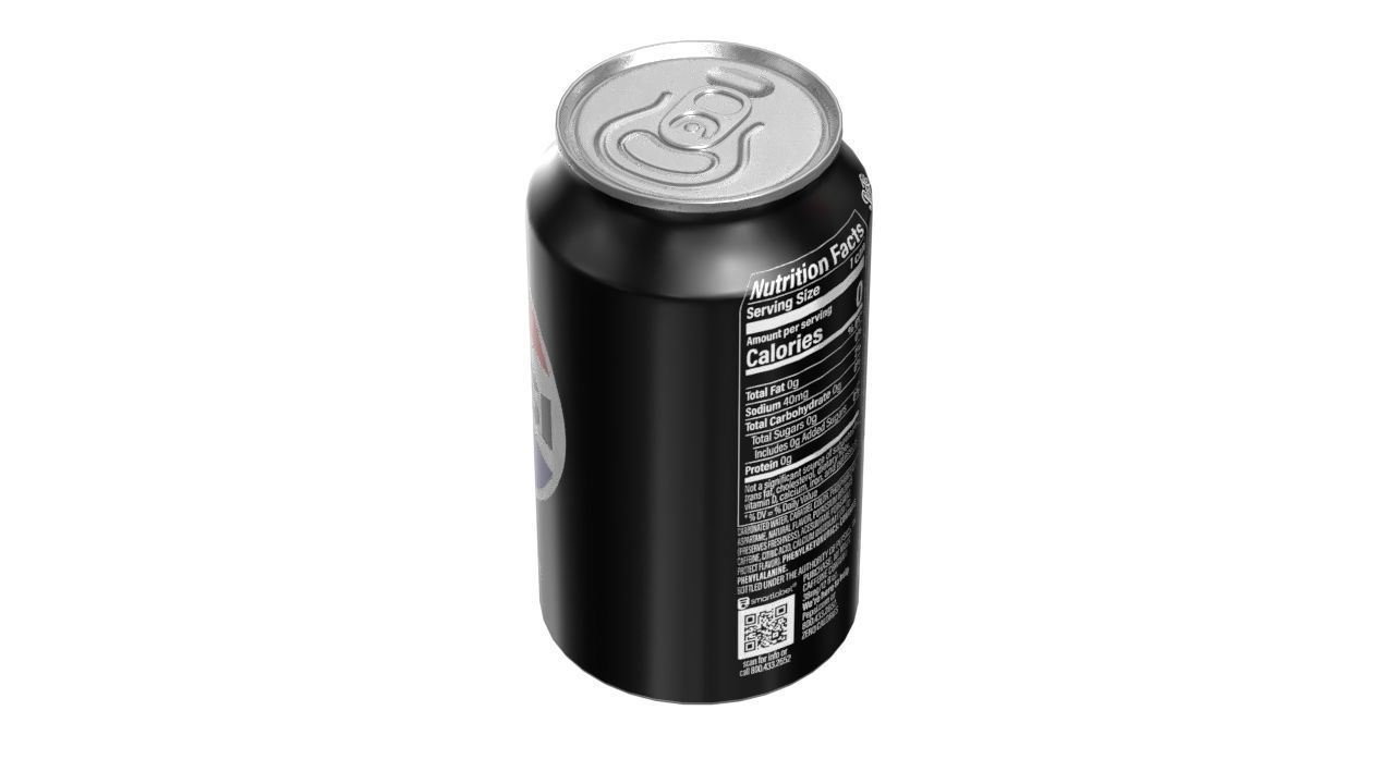 Pepsi Zero Drink Can 355ml 11 Low-poly 3D model_7