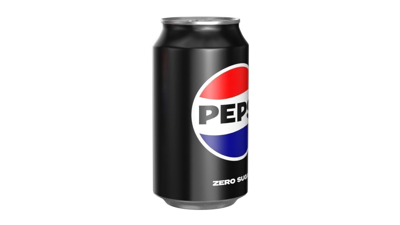 Pepsi Zero Drink Can 355ml 11 Low-poly 3D model_1