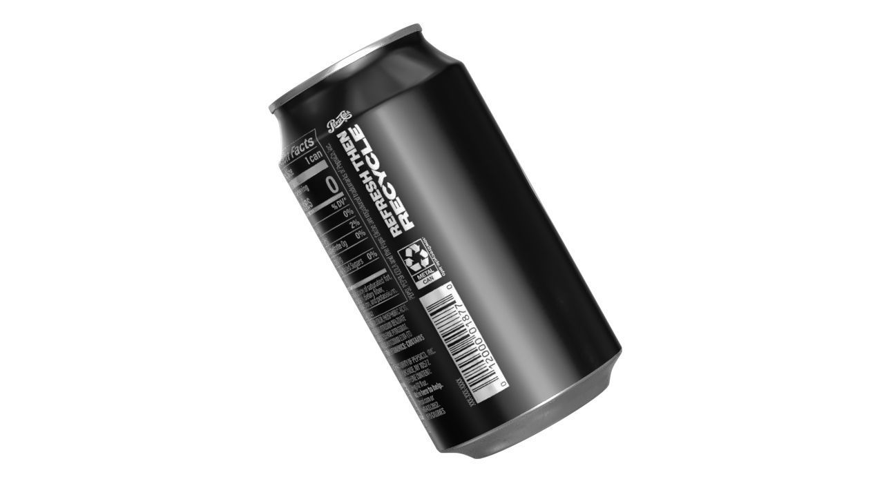 Pepsi Zero Drink Can 355ml 11 Low-poly 3D model_12
