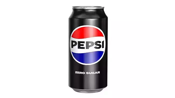 Pepsi Zero Drink Can 375ml 12 Low-poly 3D model