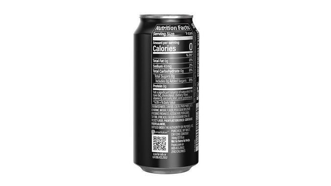 Pepsi Zero Drink Can 473ml 13 Low-poly 3D model 5