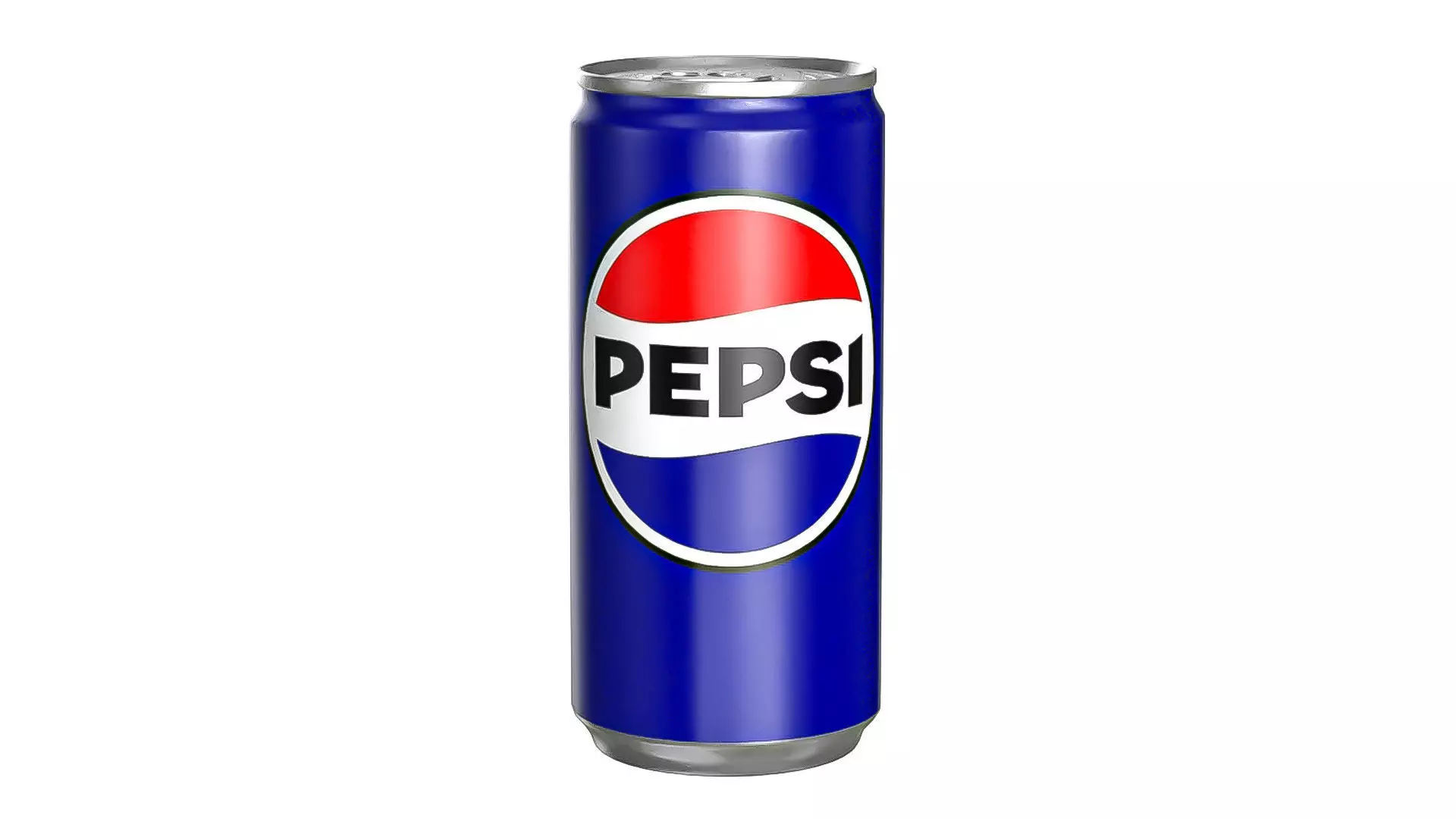 Pepsi Drink Can Slim 190ml PBR 01 Low-poly 3D model_0