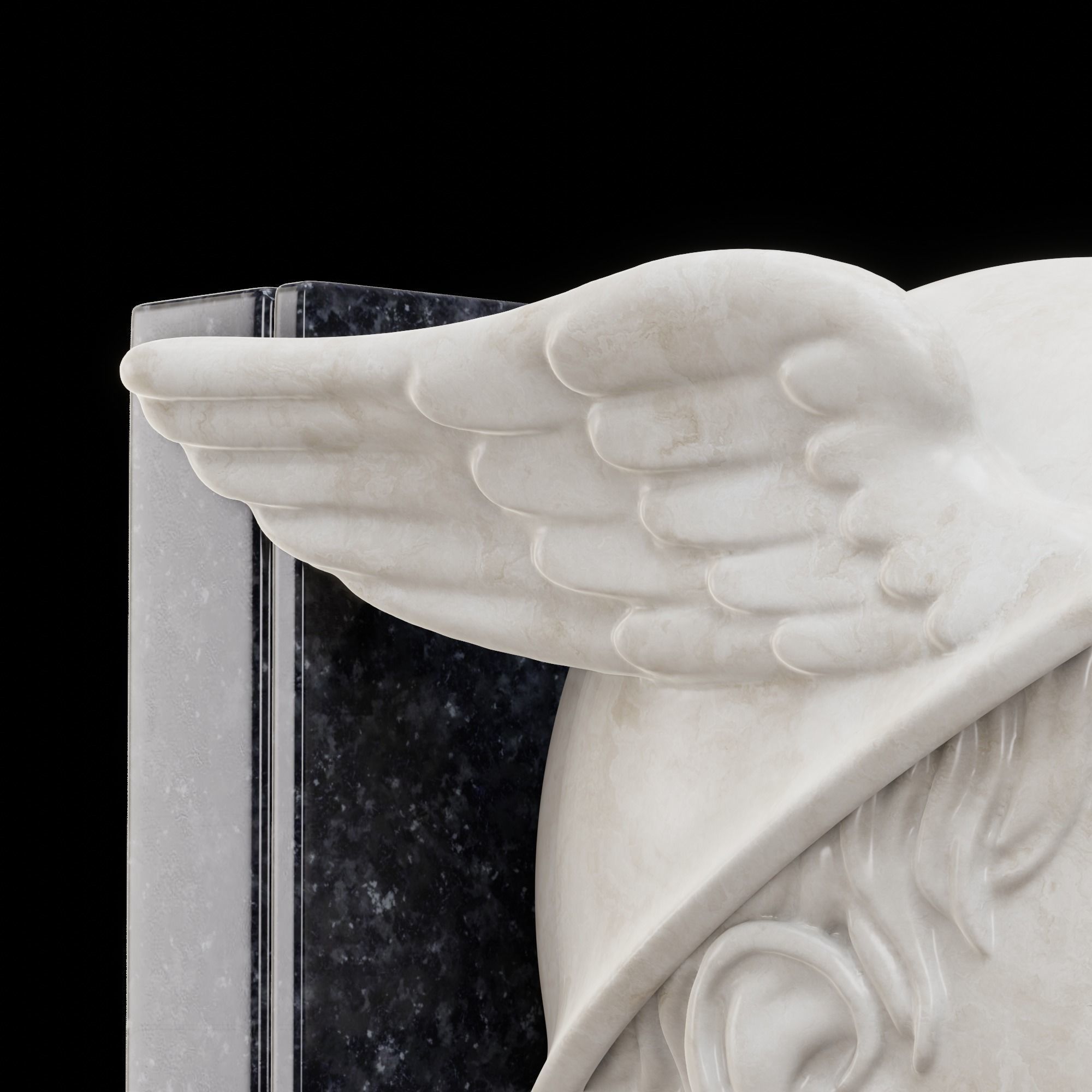 Hermes Head Bookend Holder 3D print model_6