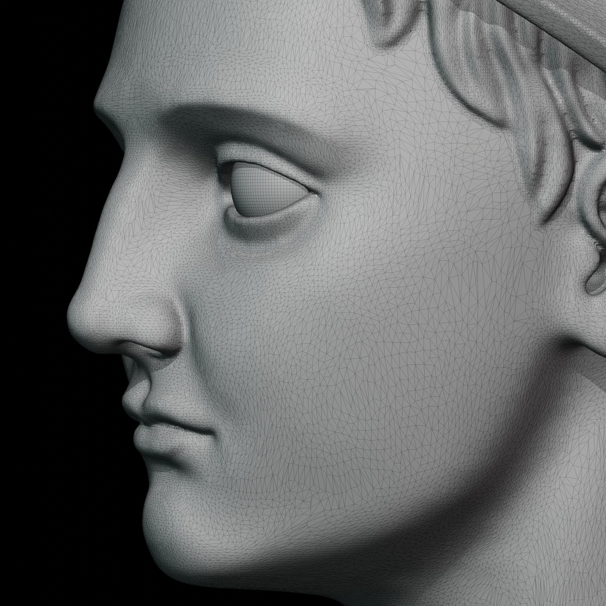 Hermes Head Bookend Holder 3D print model_10
