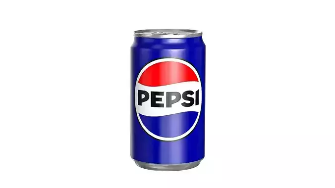 Pepsi Drink Can Sleek 200ml PBR 03 Low-poly 3D model