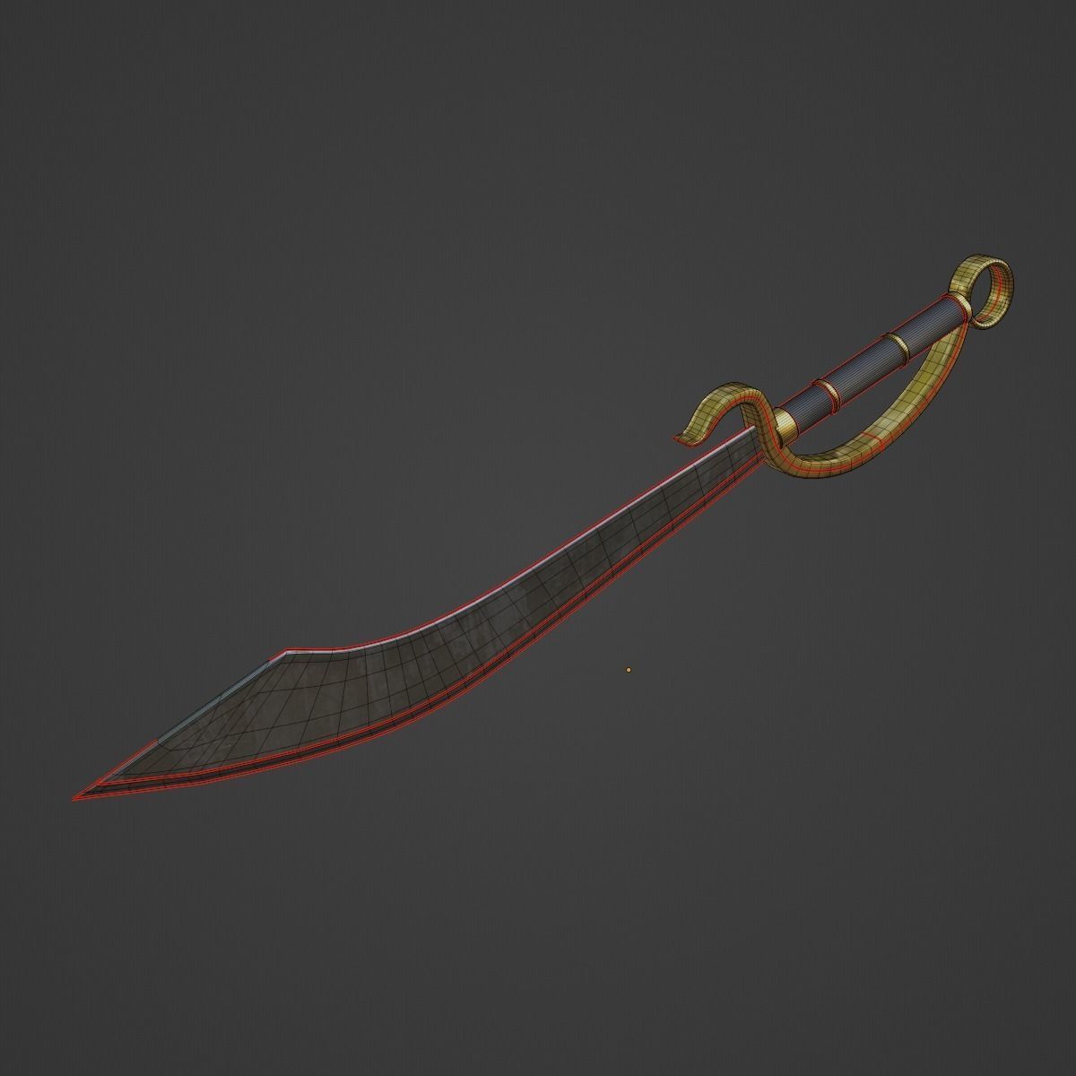 Fantasy Sword 01 3D model_7