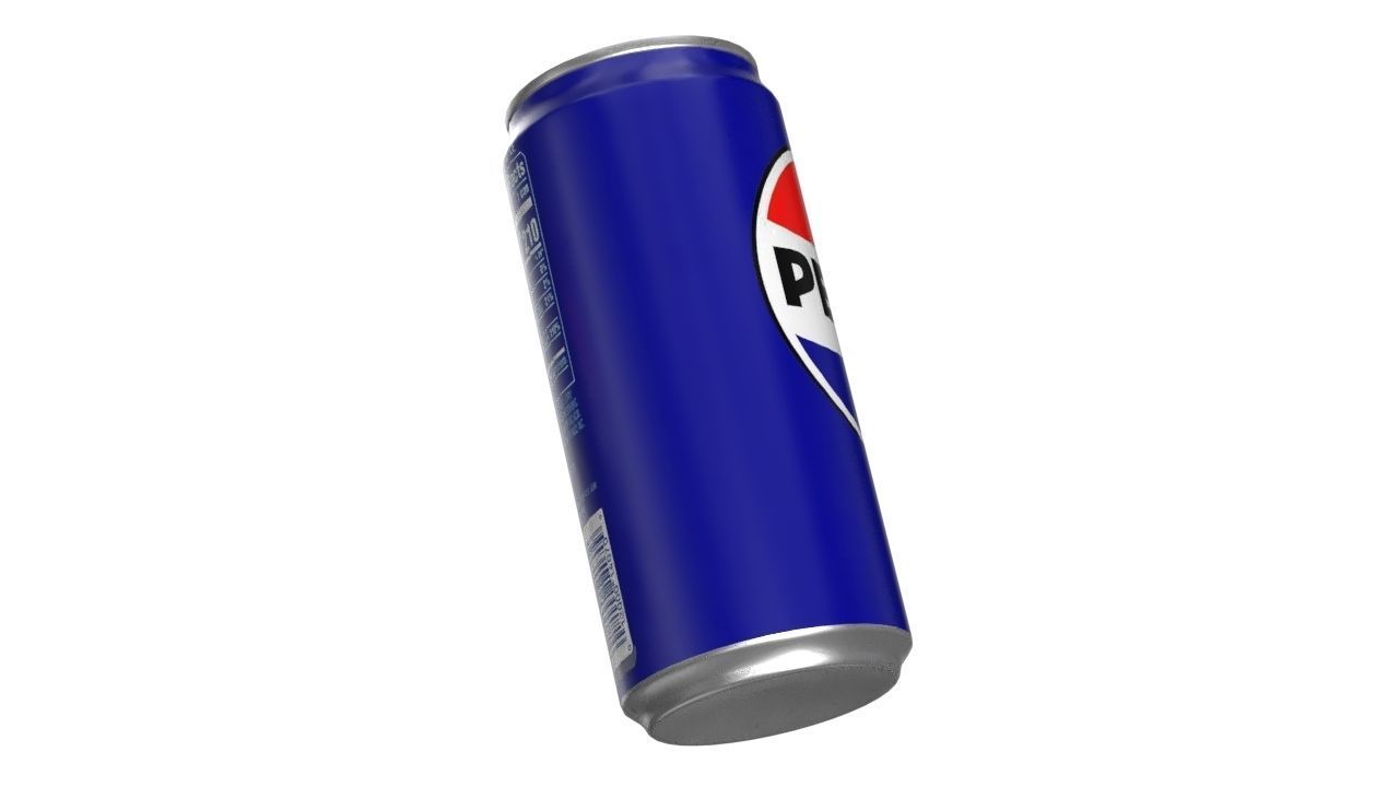 Pepsi Drink Can Sleek 270ml PBR 05 Low-poly 3D model_11