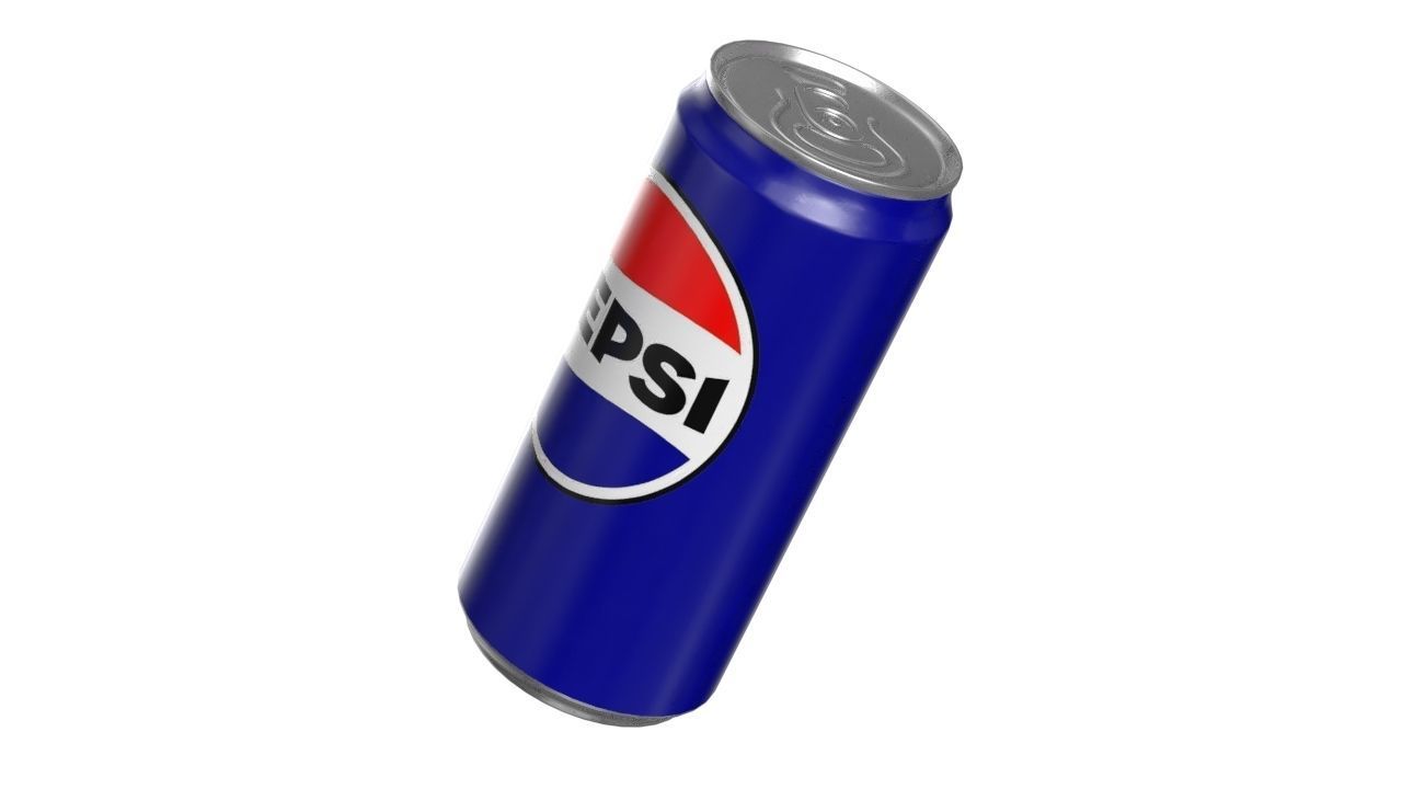 Pepsi Drink Can Sleek 270ml PBR 05 Low-poly 3D model_8