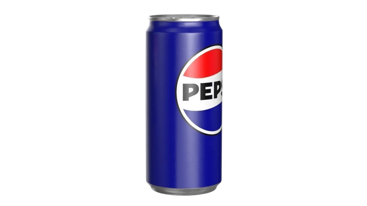 Pepsi Drink Can Sleek 270ml PBR 05 Low-poly 3D model_1