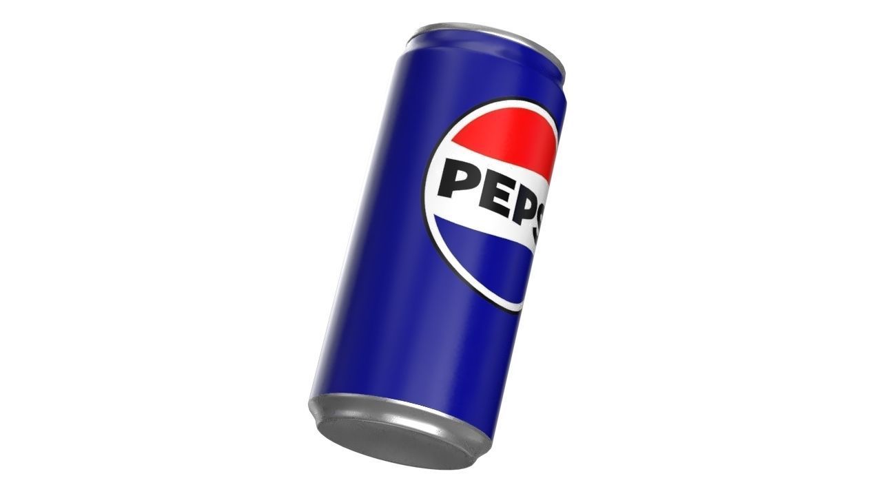 Pepsi Drink Can Sleek 270ml PBR 05 Low-poly 3D model_10