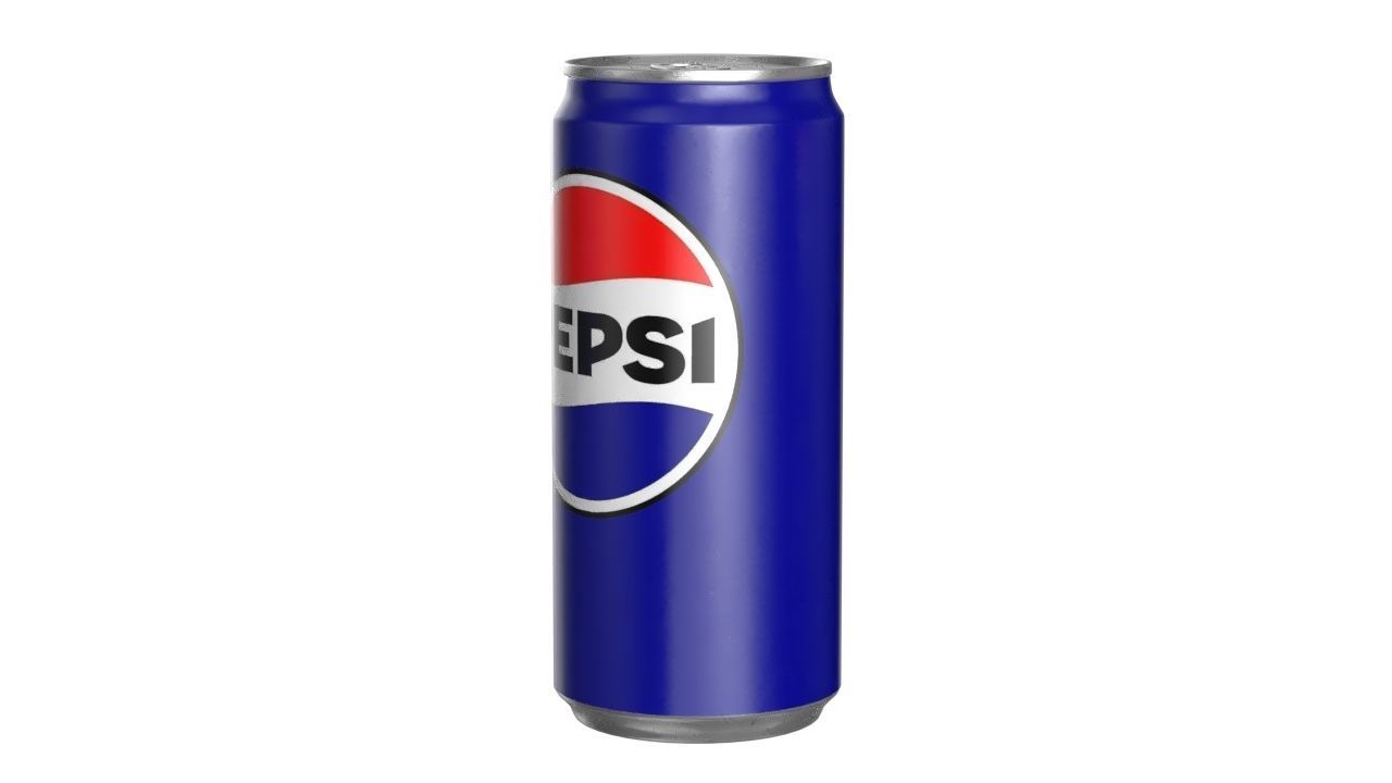 Pepsi Drink Can Sleek 270ml PBR 05 Low-poly 3D model_6