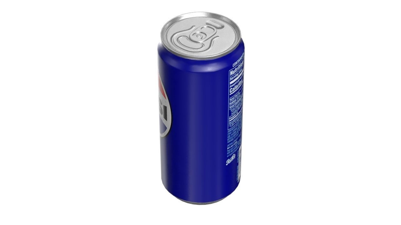 Pepsi Drink Can Sleek 270ml PBR 05 Low-poly 3D model_7