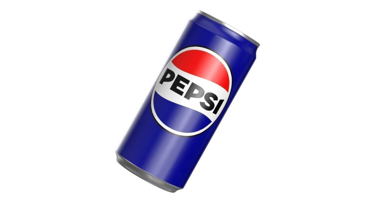 Pepsi Drink Can Sleek 270ml PBR 05 Low-poly 3D model_9
