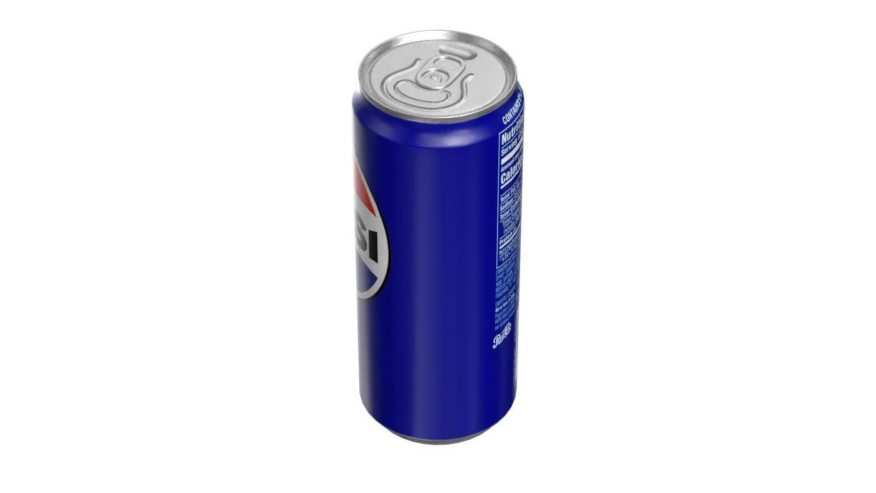 Pepsi Drink Can Sleek 310ml PBR 06 Low-poly 3D model_7