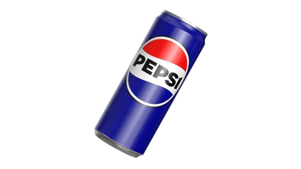Pepsi Drink Can Sleek 310ml PBR 06 Low-poly 3D model_10