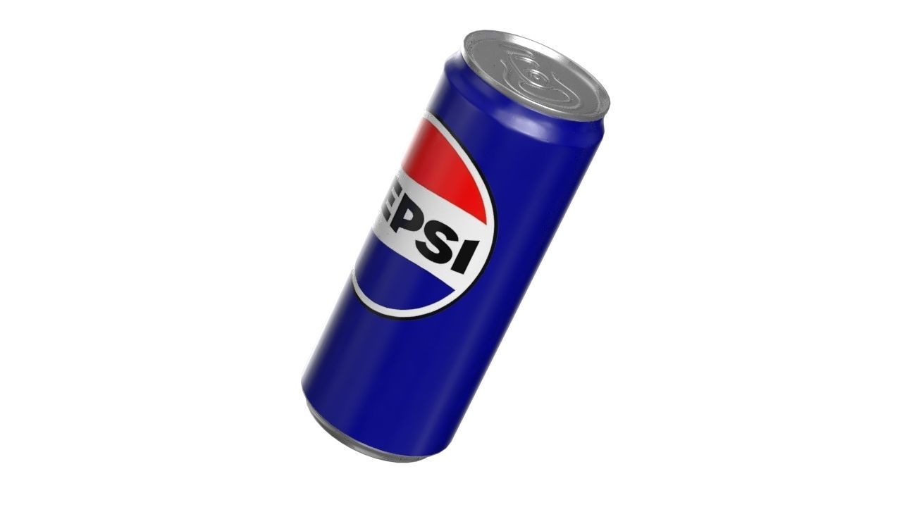 Pepsi Drink Can Sleek 310ml PBR 06 Low-poly 3D model_8