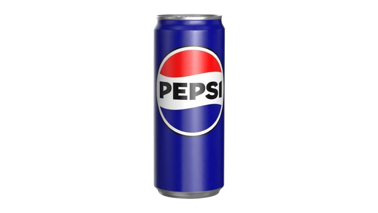 Pepsi Drink Can Sleek 310ml PBR 06 Low-poly 3D model_9