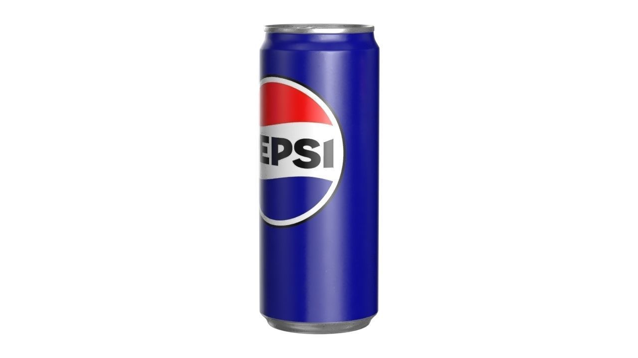 Pepsi Drink Can Sleek 310ml PBR 06 Low-poly 3D model_6
