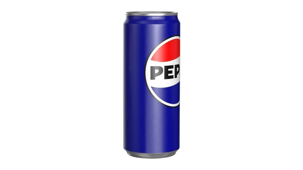 Pepsi Drink Can Sleek 310ml PBR 06 Low-poly 3D model_1
