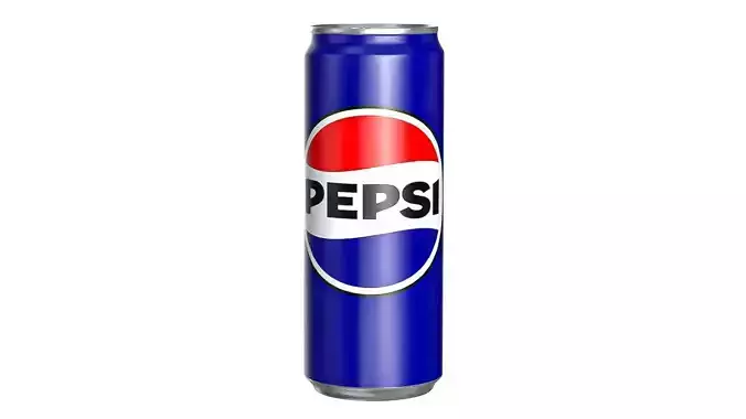 Pepsi Drink Can Sleek 330ml PBR 07 Low-poly 3D model