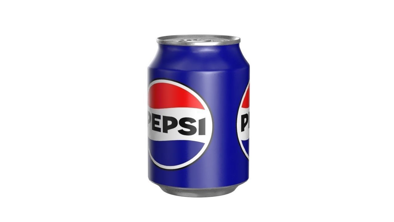 Pepsi Drink Can 250ml PBR 09 Low-poly 3D model_2