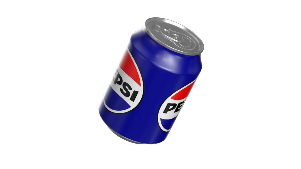 Pepsi Drink Can 250ml PBR 09 Low-poly 3D model_8