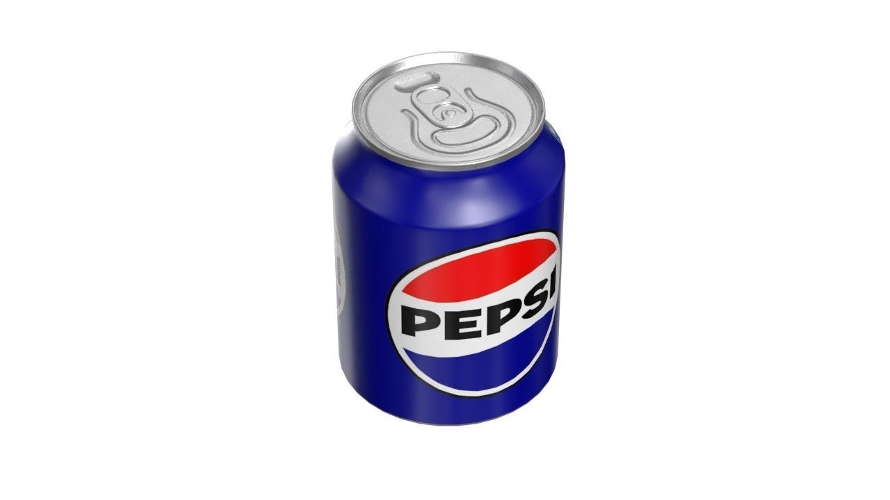 Pepsi Drink Can 250ml PBR 09 Low-poly 3D model_7