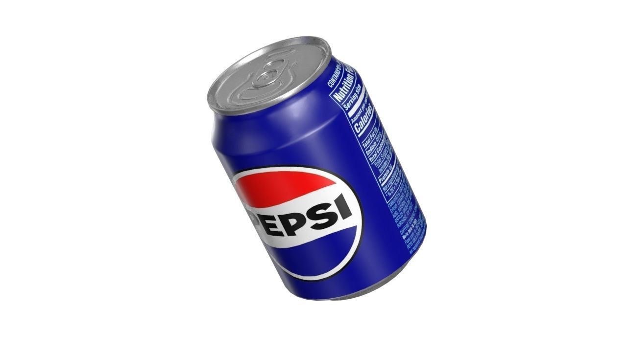 Pepsi Drink Can 250ml PBR 09 Low-poly 3D model_13