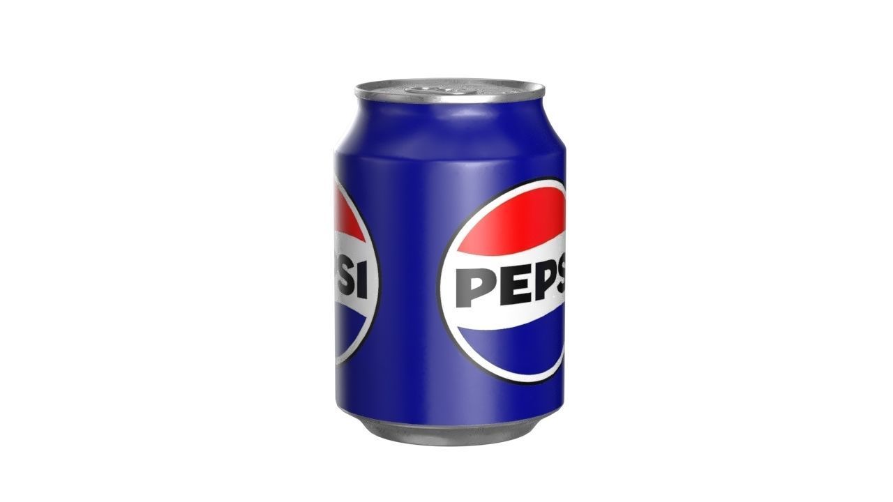 Pepsi Drink Can 250ml PBR 09 Low-poly 3D model_1