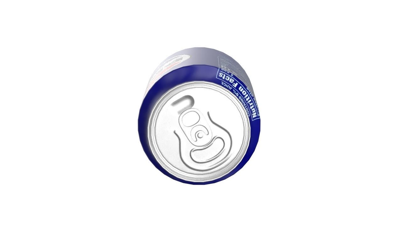 Pepsi Drink Can 250ml PBR 09 Low-poly 3D model_14