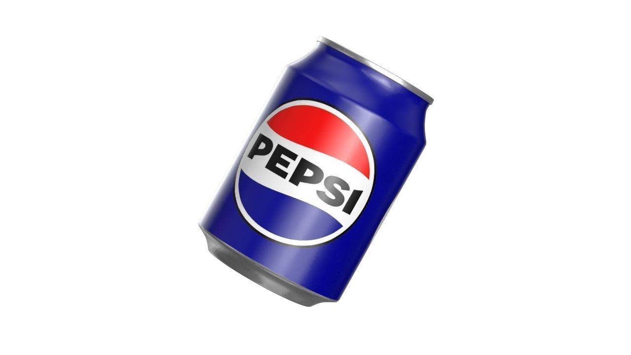 Pepsi Drink Can 250ml PBR 09 Low-poly 3D model_9