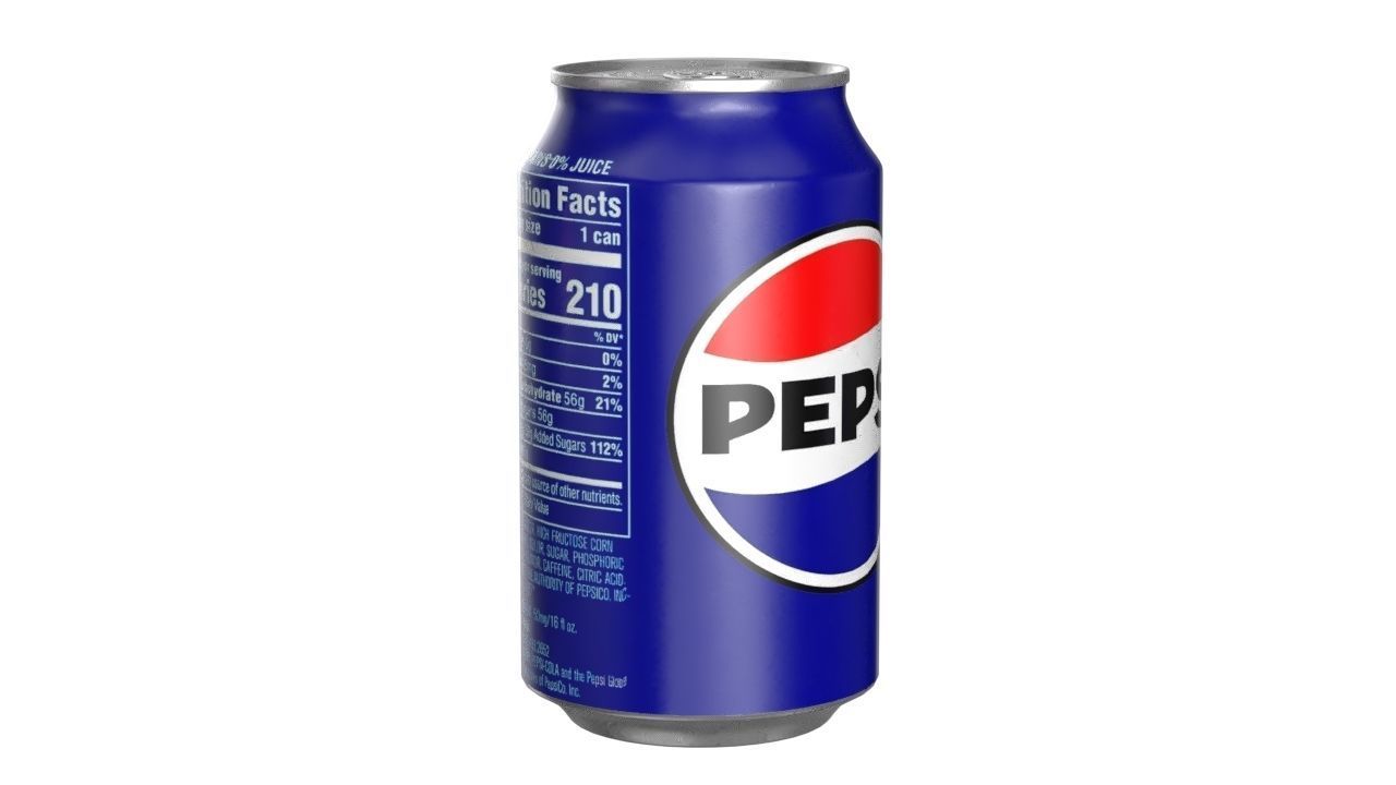 Pepsi Drink Can 330ml PBR 10 Low-poly 3D model_1