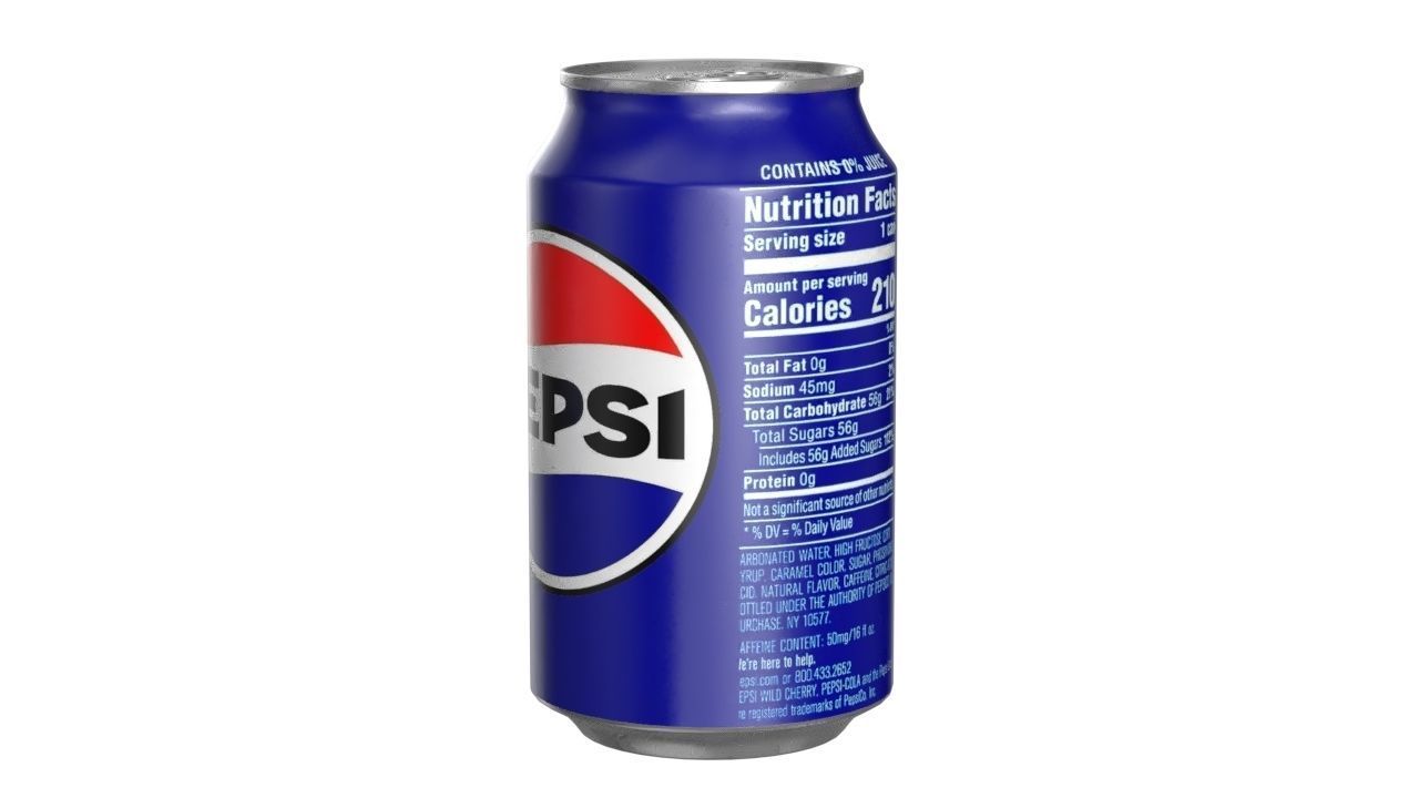 Pepsi Drink Can 330ml PBR 10 Low-poly 3D model_3